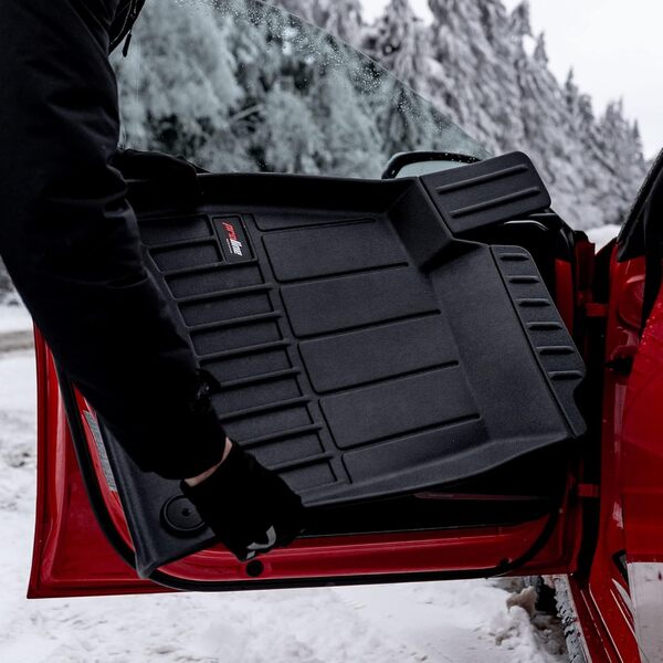 M MOTOS Kit de tapis de sol en caoutchouc et tapis de coffre pour Volkswagen ID.3 depuis 2019 - Améliorez votre confort de voyage avec tapis antidérapant voiture 3D- Tapis de sol voiture tous temps, p