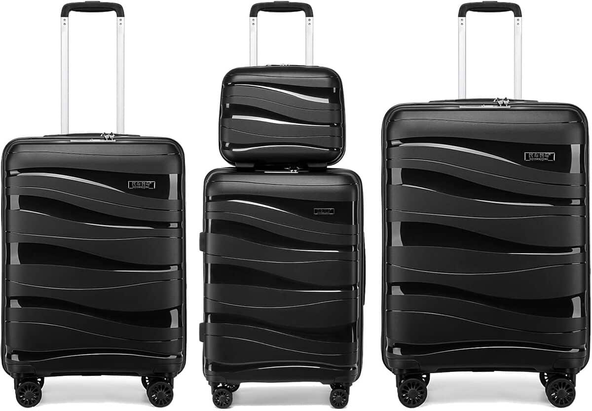 Test : ensemble de 4 valises rigides Kono avec serrure TSA