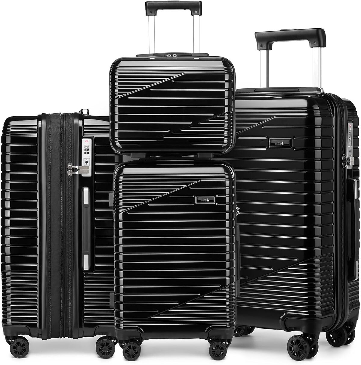 Test valise Sea Choice set rigide 4 roulettes
