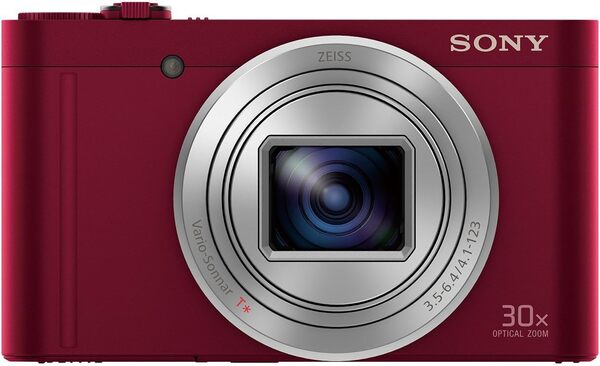 Sony DSC-WX500R Appareils Photo Numérique, Capteur CMOS Exmor R, 18.2 Mpix, Zoom Optique 30x, Stabilisation 5 axes - Rouge