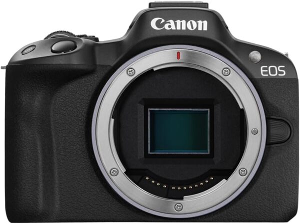 Canon EOS R50 Appareil Photo Hybride + Objectif RF-S 18-45mm is STM - Appareil Photo numérique avec autofocus + détection de scène et des Visages, Animaux véhicules Vidéo 4k, 15 Images par Sec - Noir