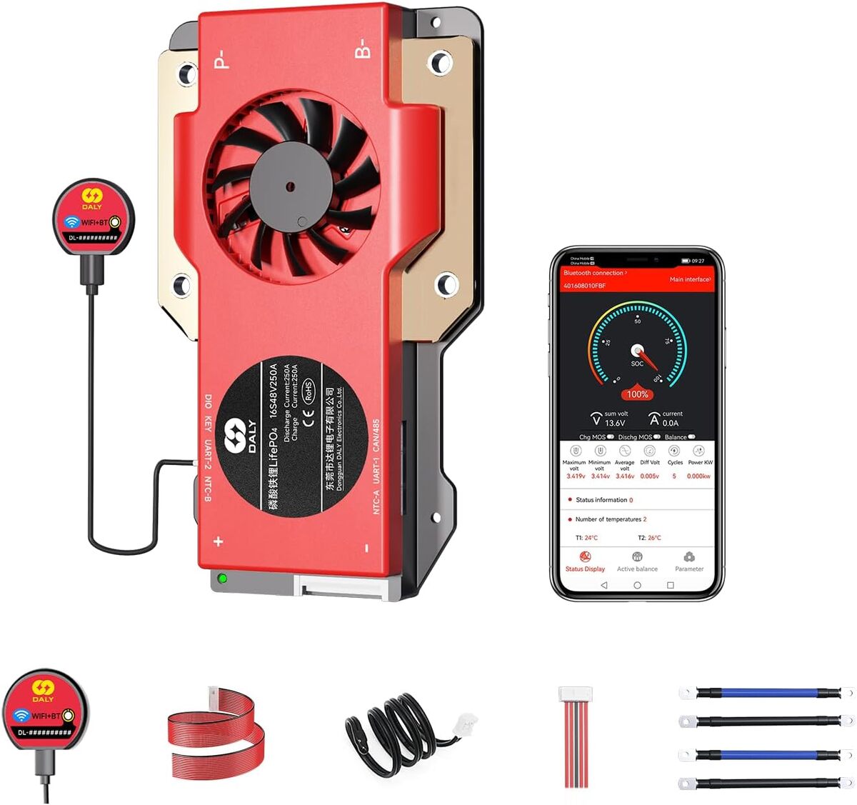 Test : dALY BMS 16S 48V 250A, protection lithium intelligente