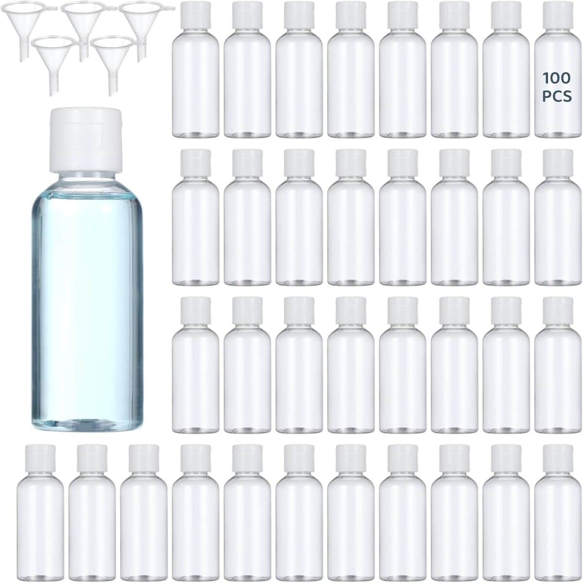 Test des bouteilles de voyage 60 ml avec entonnoirs