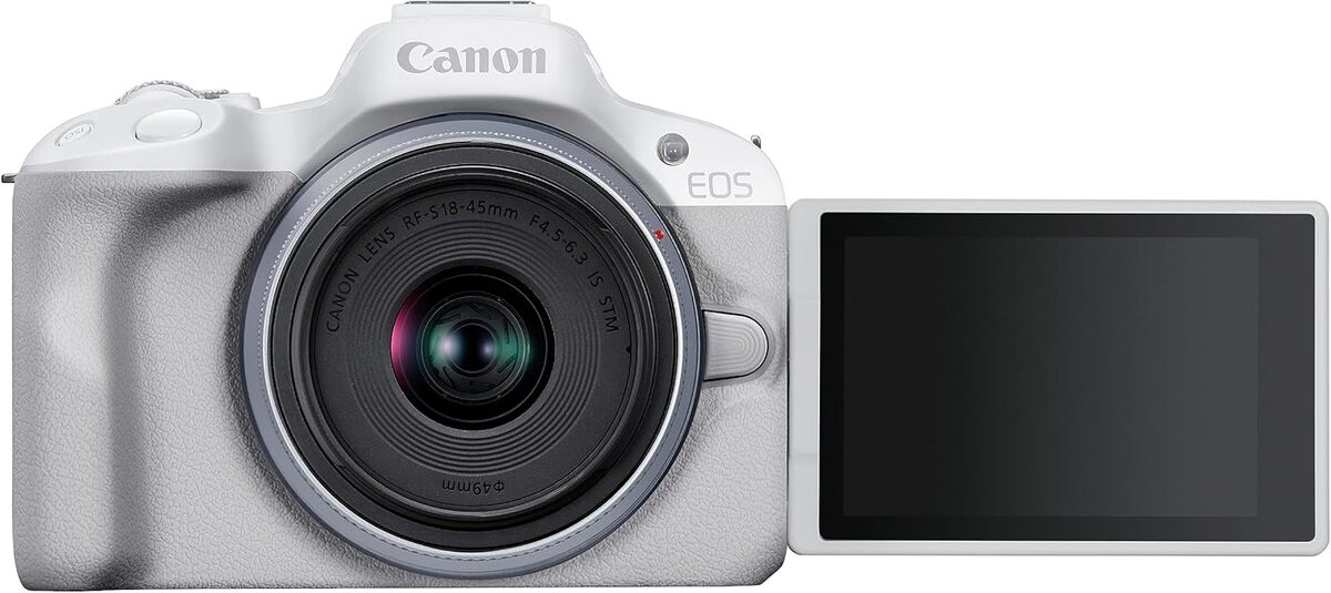 Test du Canon EOS R50 : le compagnon hybride APS-C 24M pixels en blanc