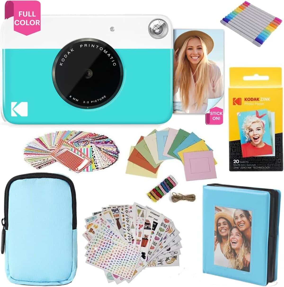 Test du Kodak Printomatic : appareil photo instantané tout-en-un bleu