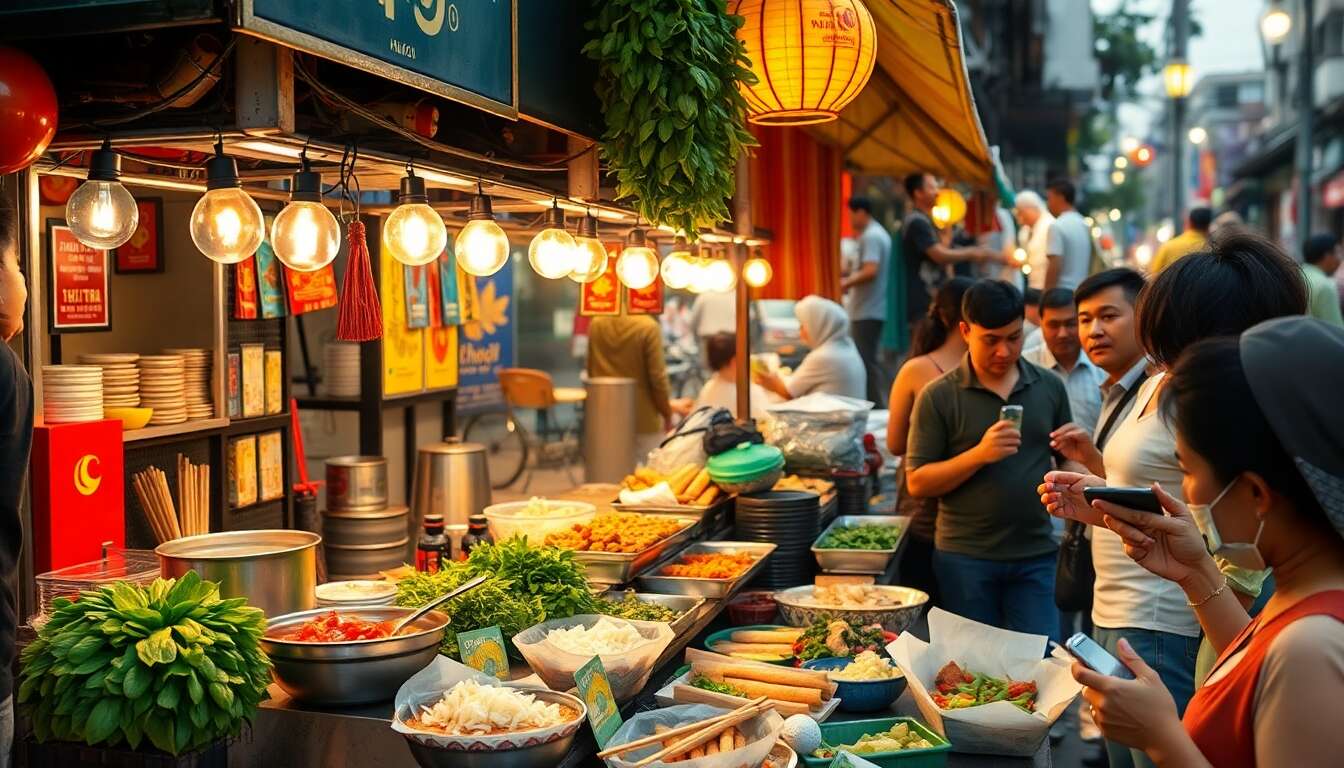 Délices culinaires : goûter à la cuisine de rue à hanoi Délices culinaires : goûter à la cuisine de rue à hanoi