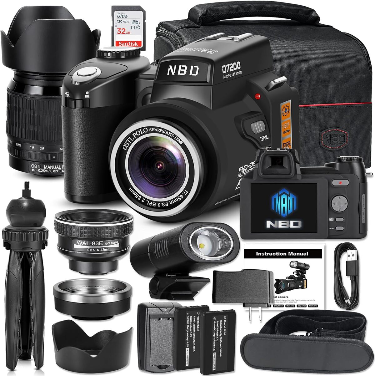 Test : appareil photo NBD 33MP reflex pour débutants