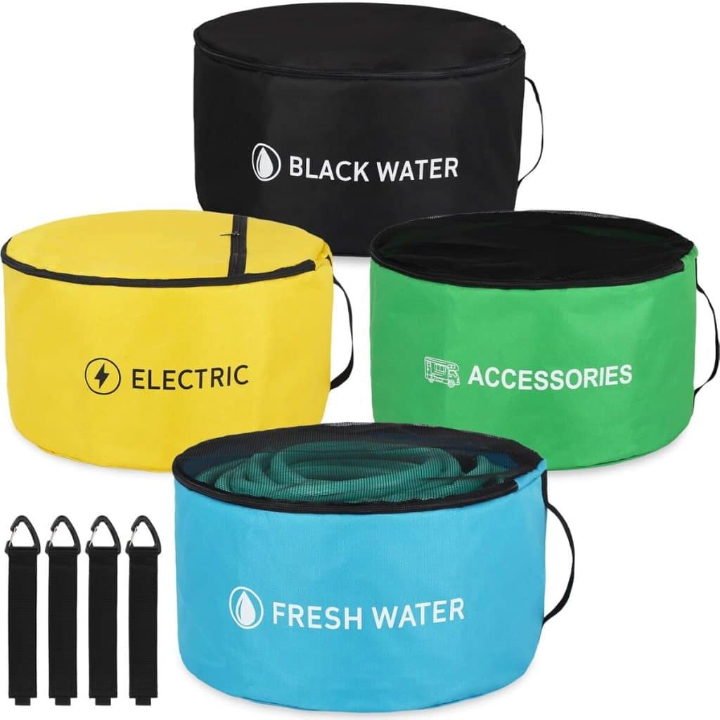 Test des sacs de rangement étanches OULEME pour camping-car