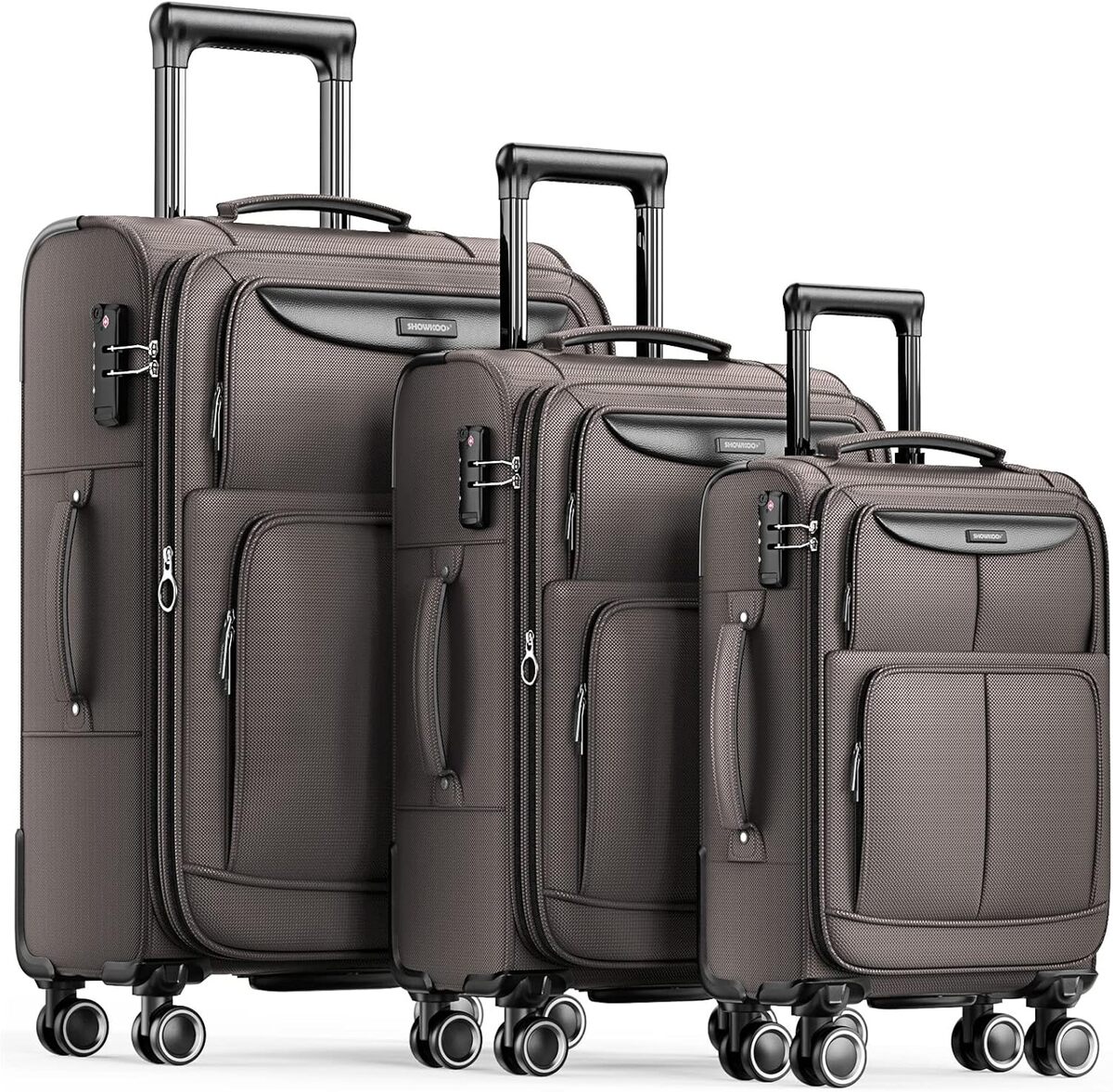 Test : valises SHOWKOO extensibles vin rouge avec serrure TSA