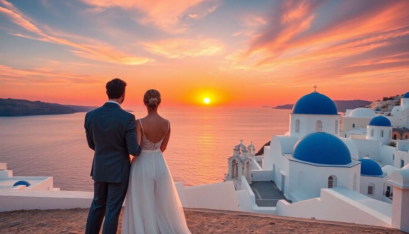 Voyage de noces inoubliable à Santorin