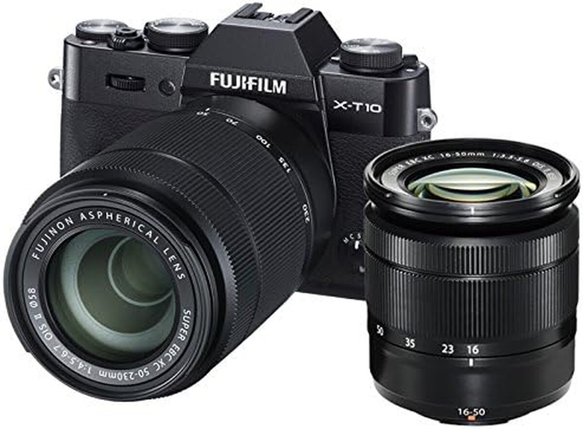 Test de l'hybride Fujifilm X-T10 : boîtier noir et objectifs polyvalents
