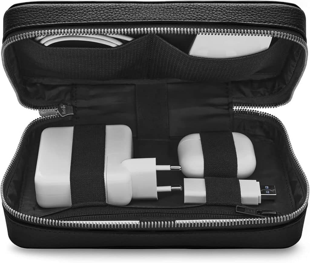 Test du woolnut organisateur tech en cuir : rangement élégant pour vos accessoires électroniques