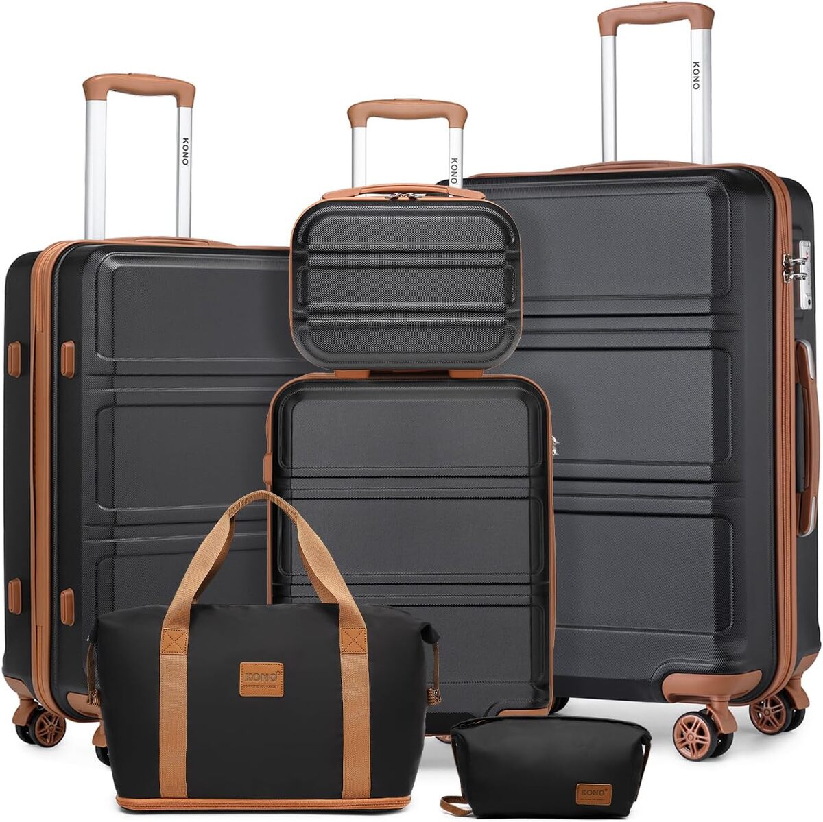 Test : ensemble de 6 valises Kono avec vanity et sac pliable