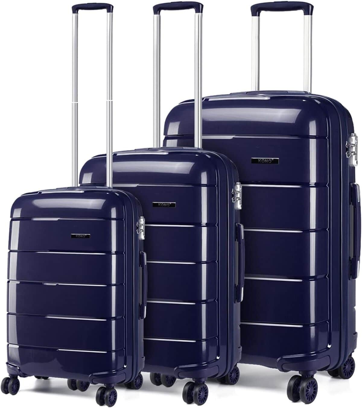 Test : set de 3 valises Kono rigides et légères avec serrure TSA