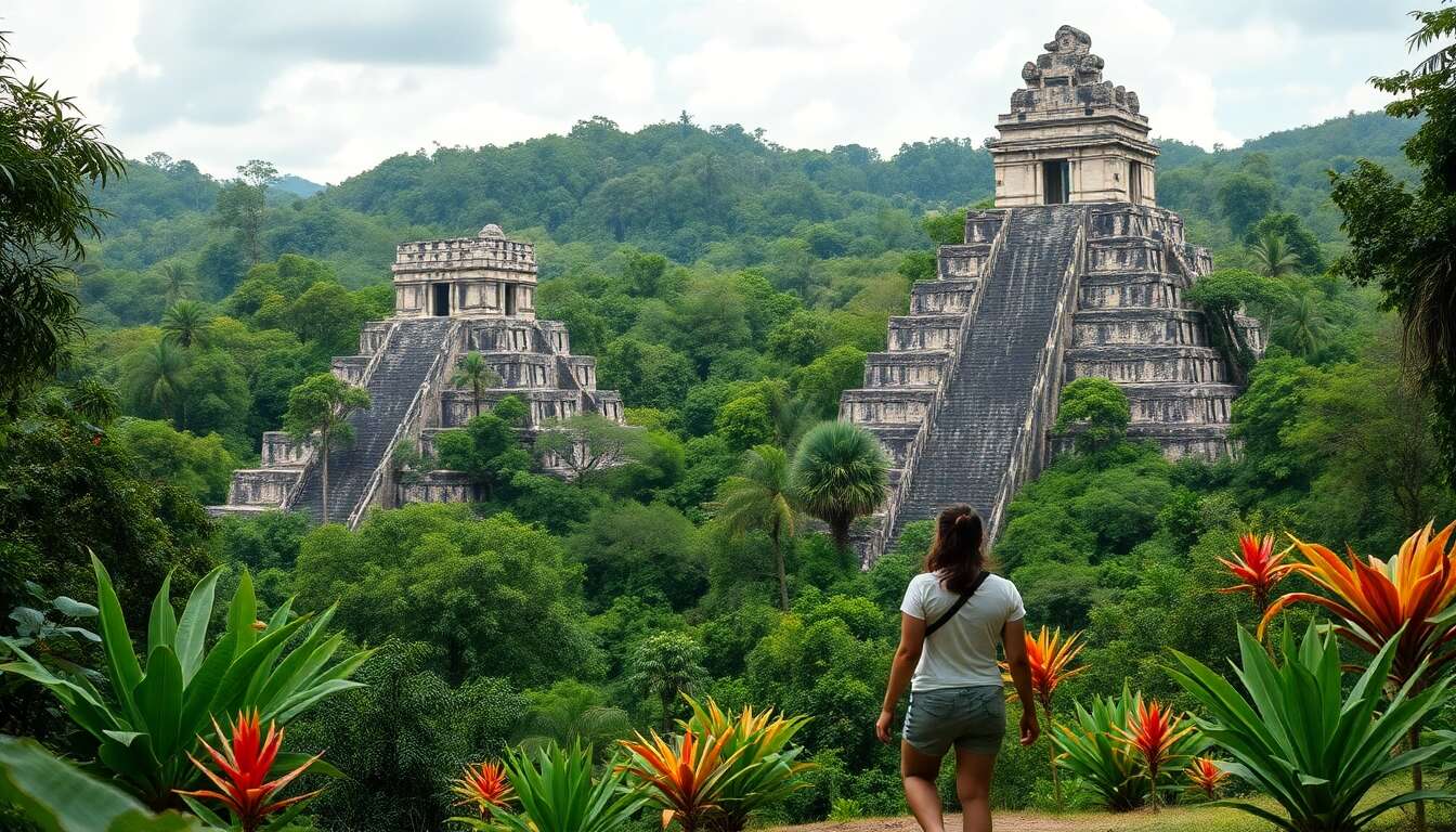 Romance au c&oelig;ur des sites mayas