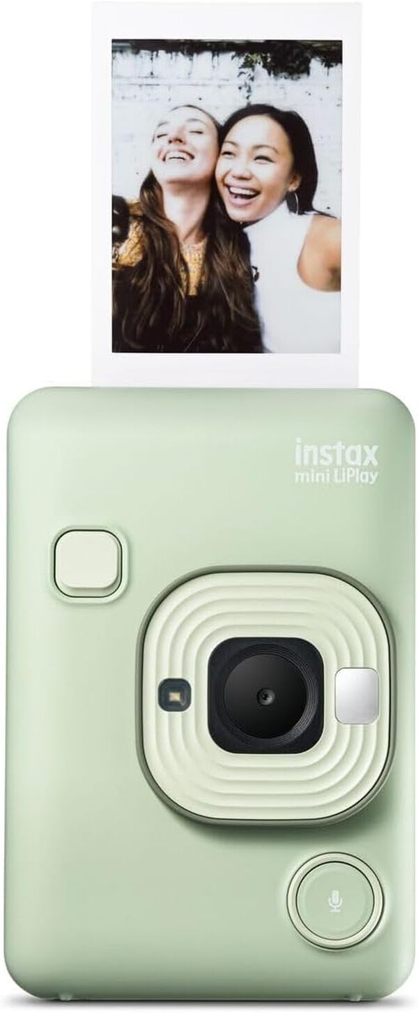 instax Appareil Photo instantané Hybrid Mini LiPlay Vert Matcha avec écran LCD arrière de 2,7 Pouces, Emplacement pour Carte Micro SD, Chargement USB Type-c, Film Vendu séparément