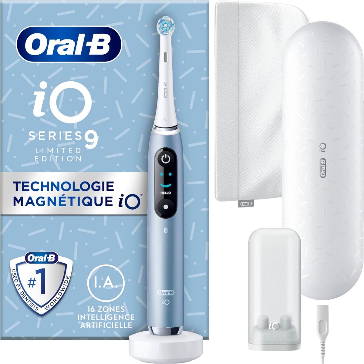 Test de la brosse à dents électrique Oral-B iO 9 : protection des gencives et accessoires inclus