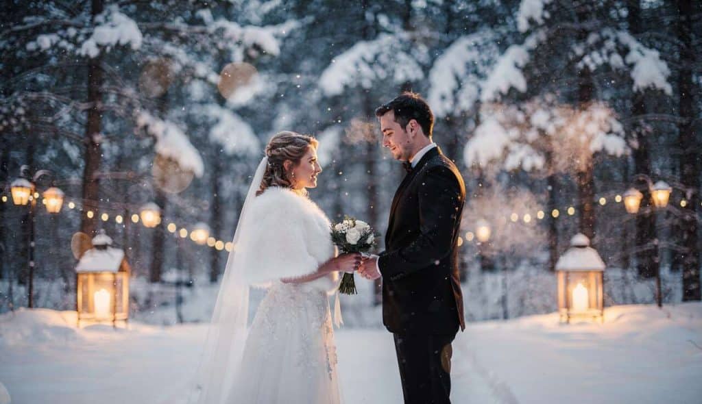Mariage en hiver : 8 éléments irrésistibles