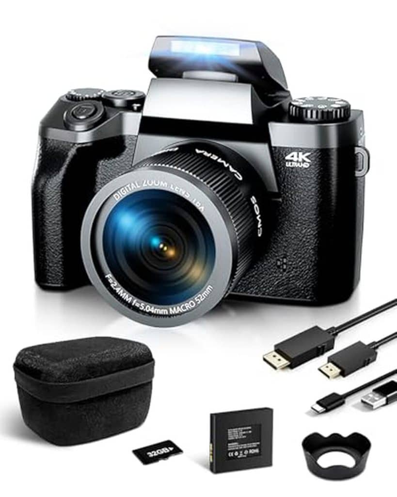 Test : appareil photo numérique Ade 4K 64 MP compact