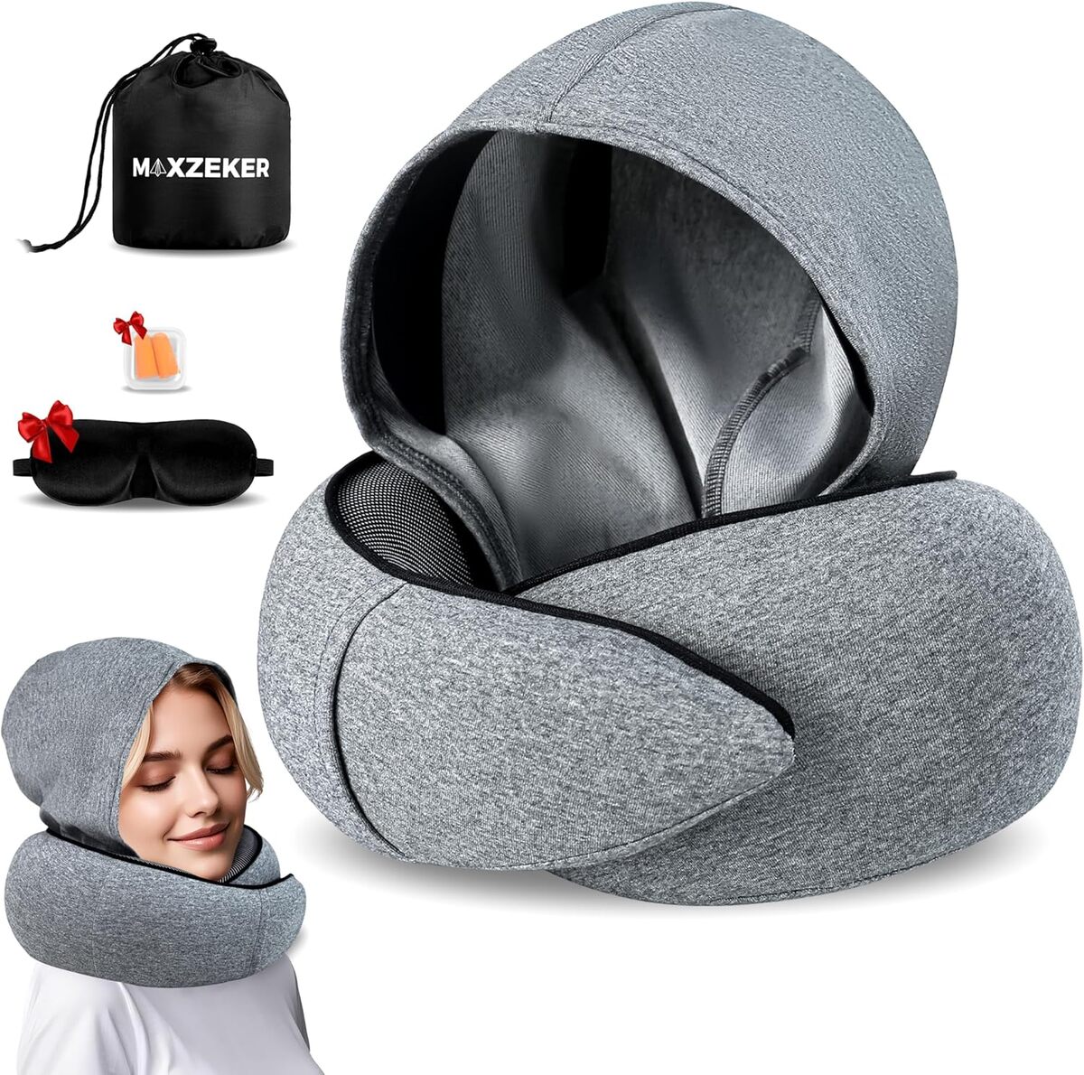 Test de l'oreiller cervical Maxzeker : confort et ergonomie en voyage