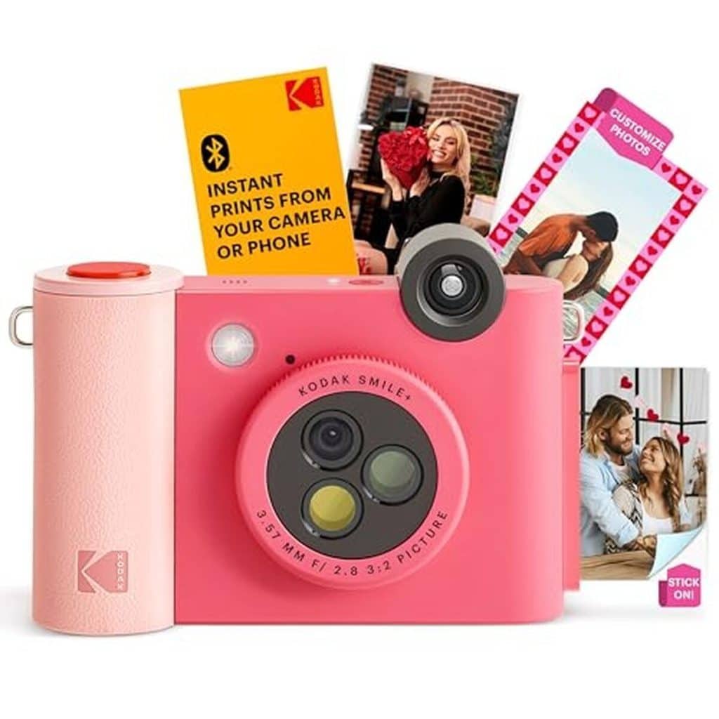 Test du Kodak Smile+ : appareil photo instantané 2 en 1 fuchsia pour selfies créatifs