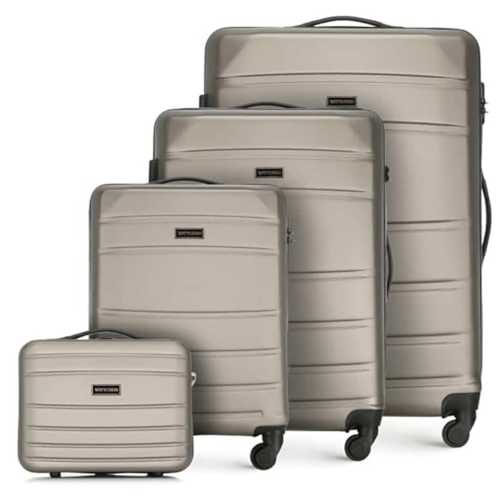 Test : ensemble de 4 valises WITTCHEN Globe Line coloris Champagne