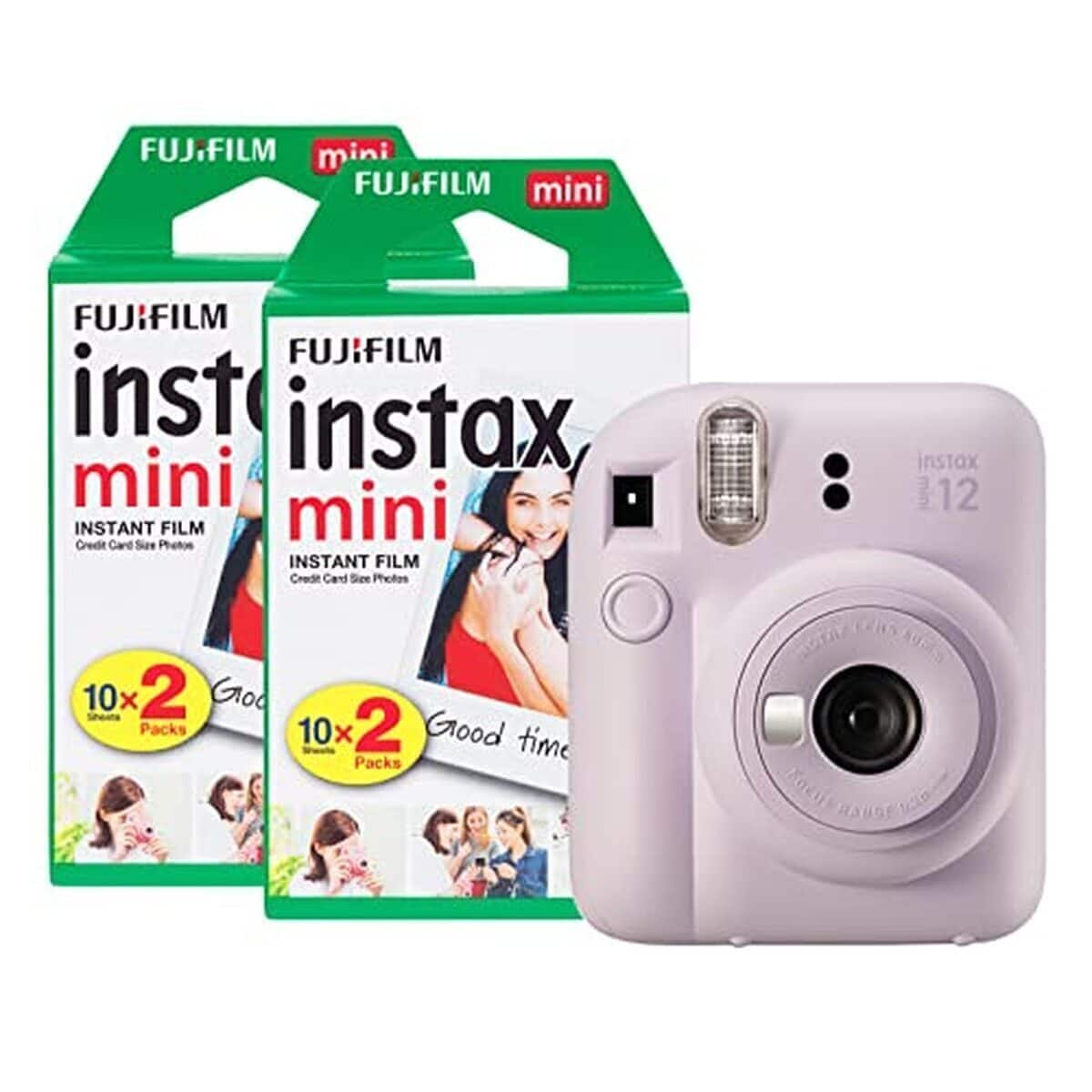 Test Fujifilm Instax Mini 12 lilas : appareil photo instantané et ses 40 pellicules