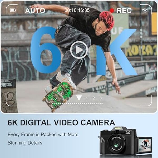 Découvrez notre test complet de l'appareil photo numérique compact 6K 64MP : performance, qualité d'image, autonomie et praticité. Idéal pour tous vos voyages et vlogs.