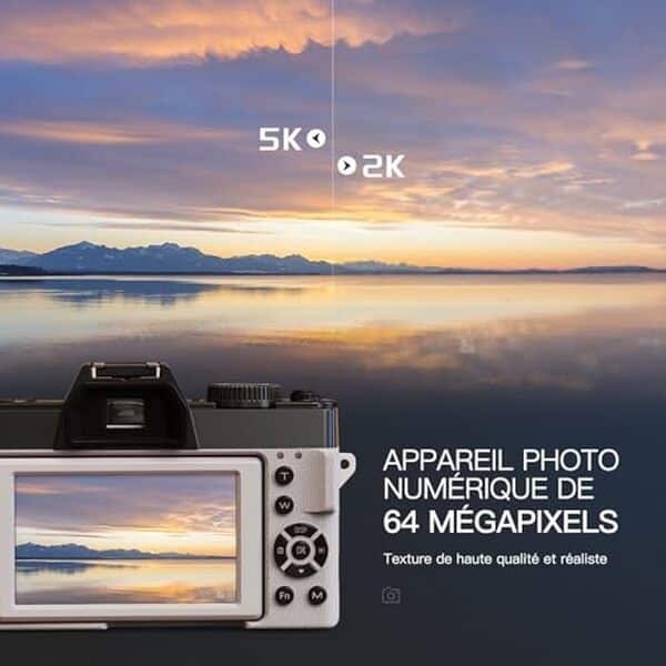 Découvrez notre analyse détaillée de l'appareil photo NBD 5K 64MP, son zoom 16x et ses fonctionnalités WiFi pour capturer des moments inoubliables.