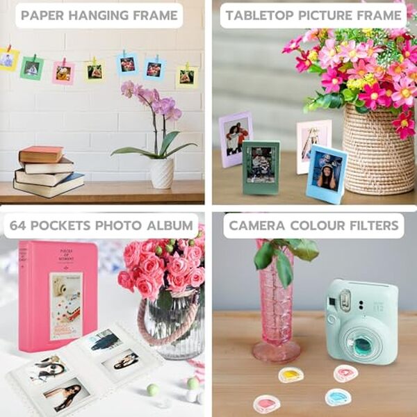 Découvrez le Fujifilm Mini 12 : un appareil photo instantané alliant accessoires pratiques et performances surprenantes dans un seul pack ultraportable.