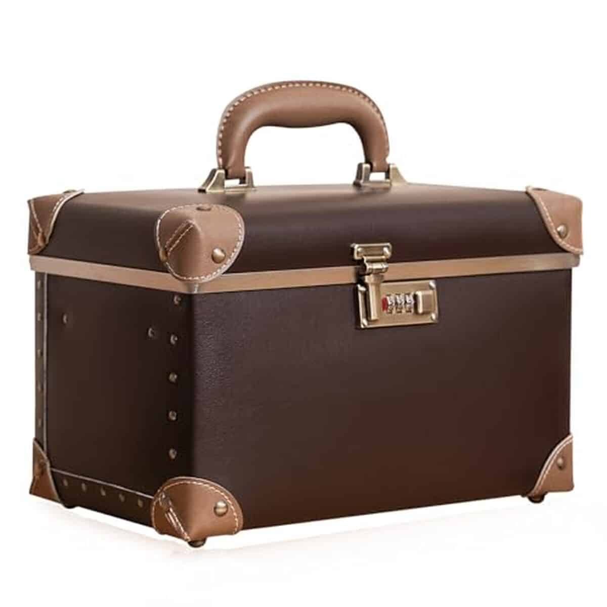 Test : vanity case rigide urecity M marron