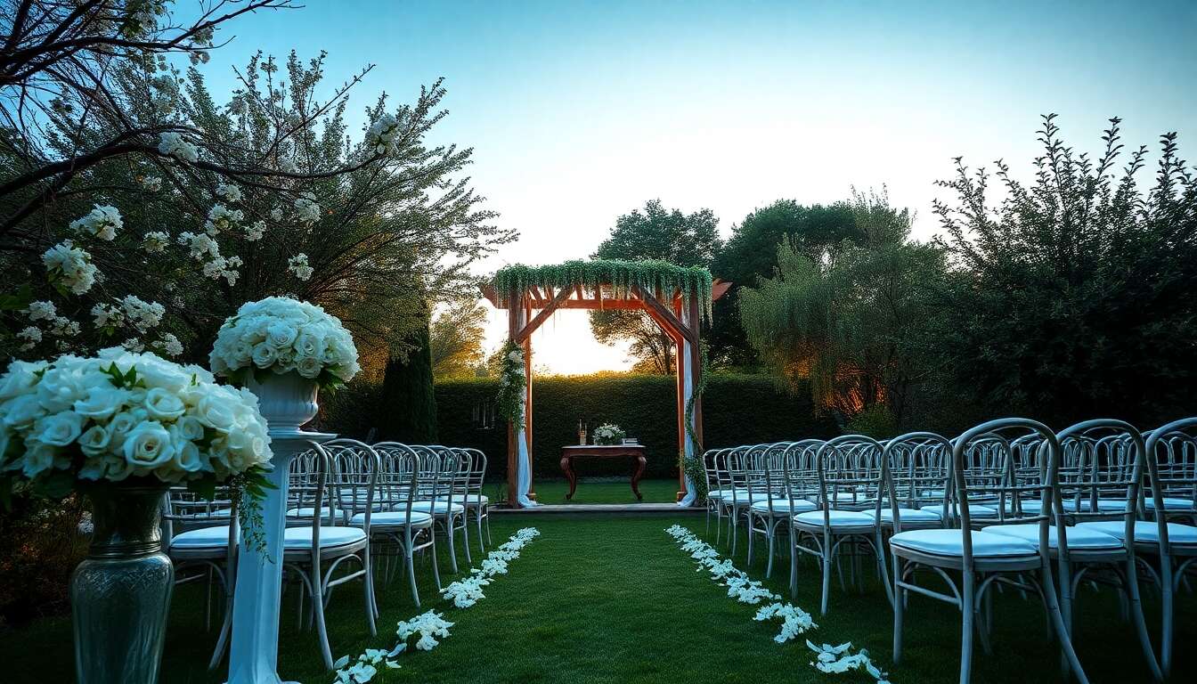 Avantages d'organiser un mariage dans son jardin