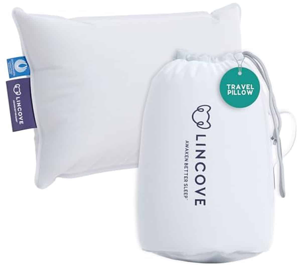 Avis sur l'oreiller de voyage Lincove en plumes et duvet : confort et soutien de luxe