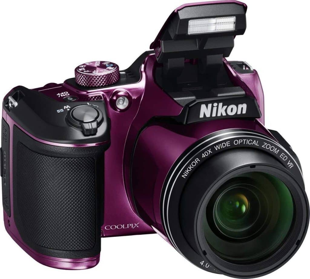 Test du Nikon COOLPIX B500 : appareil photo violet élégant