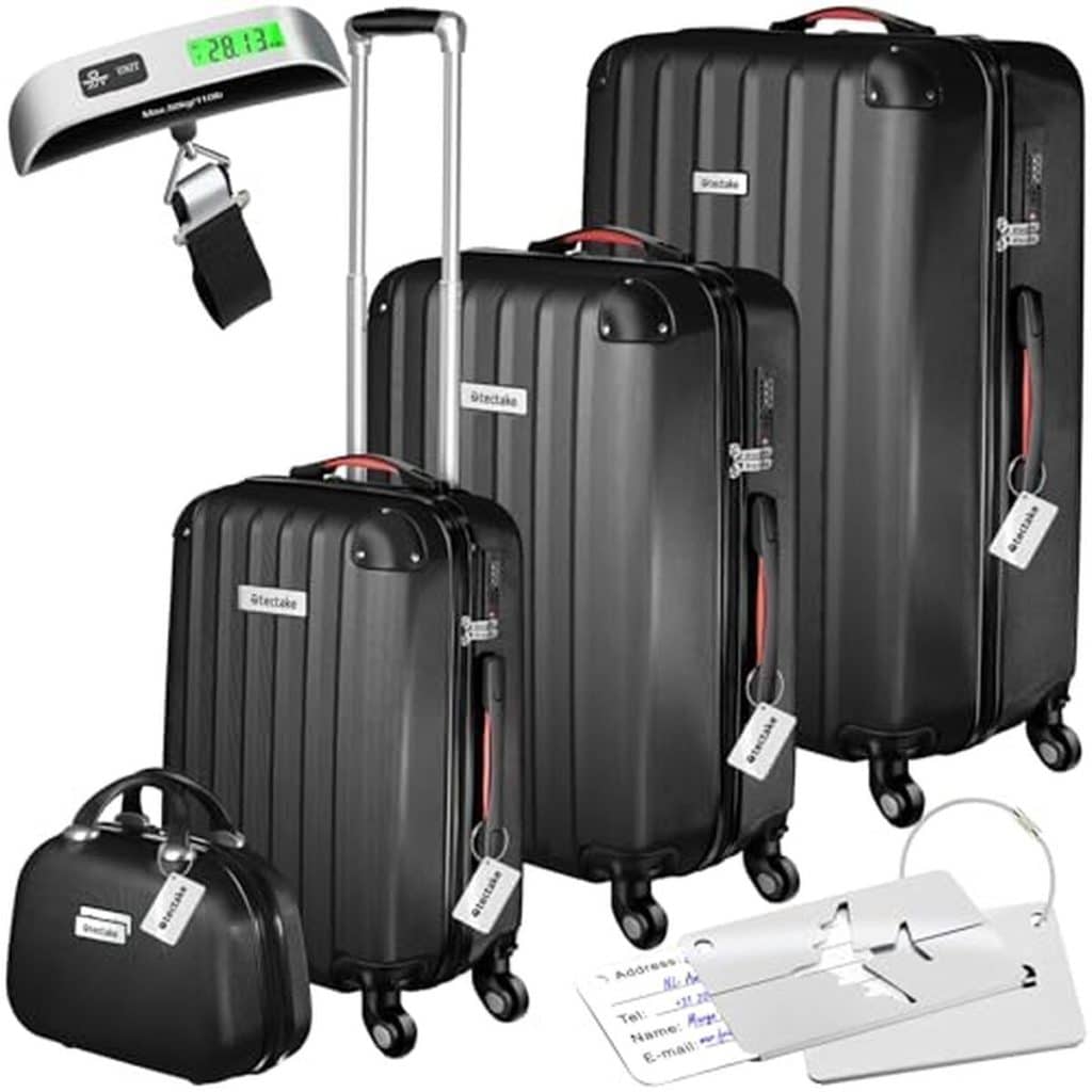 Test du set de valises TecTake® : 4 tailles pratiques et robustes