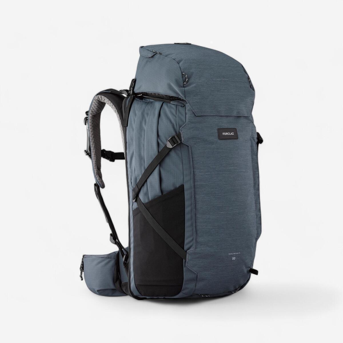 Test : sac à dos Decathlon Travel 900 gris pour femme 50+6L